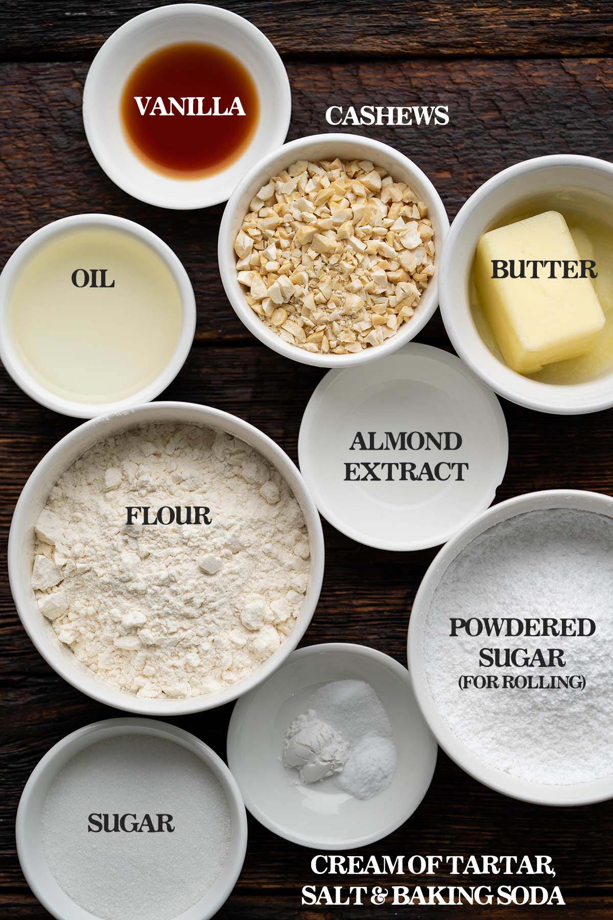 cashew cookies ingredients