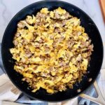 Breakfast Sausage, Egg, and Cheese Scramble