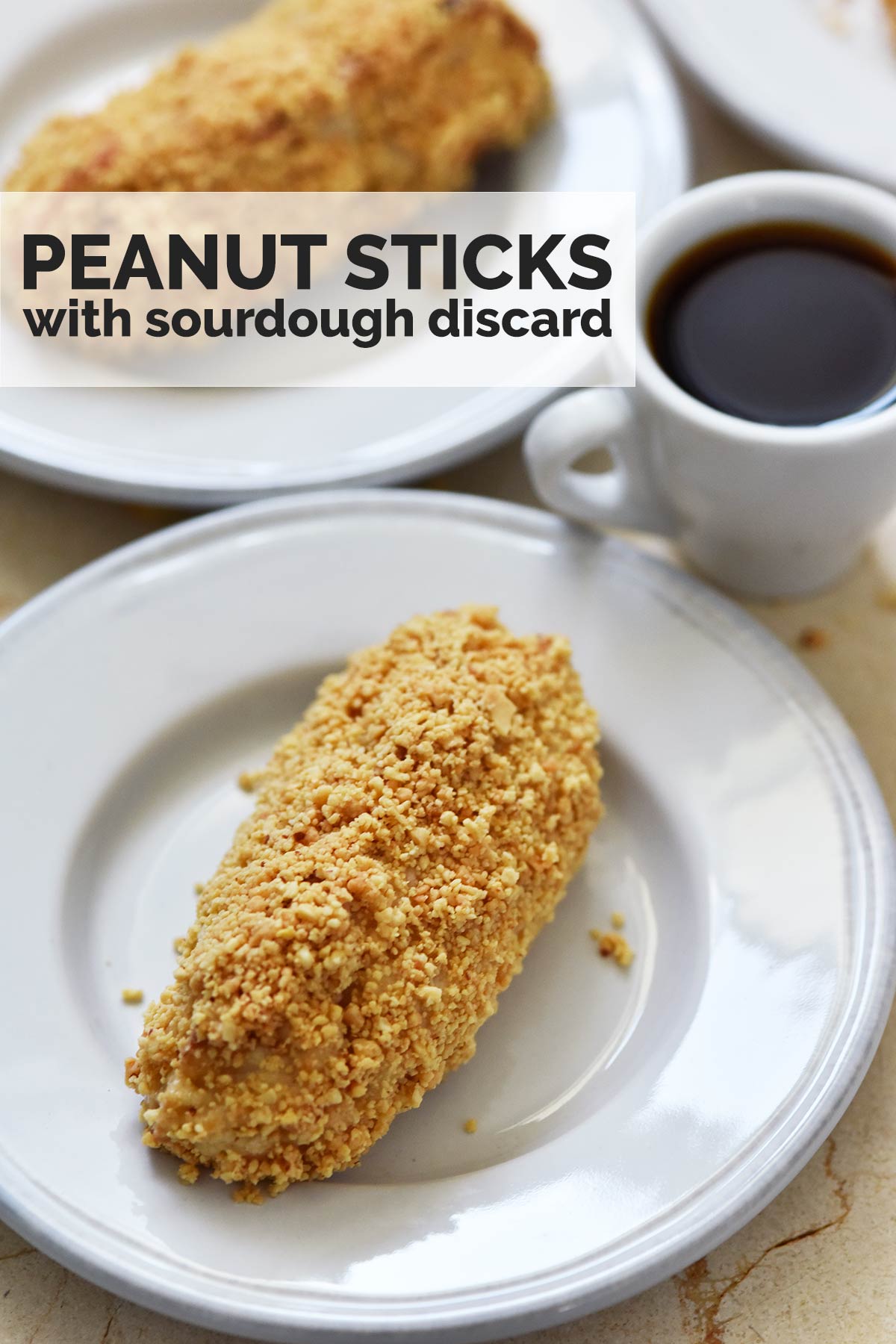 baked peanut sticks recipe with sourdough discard