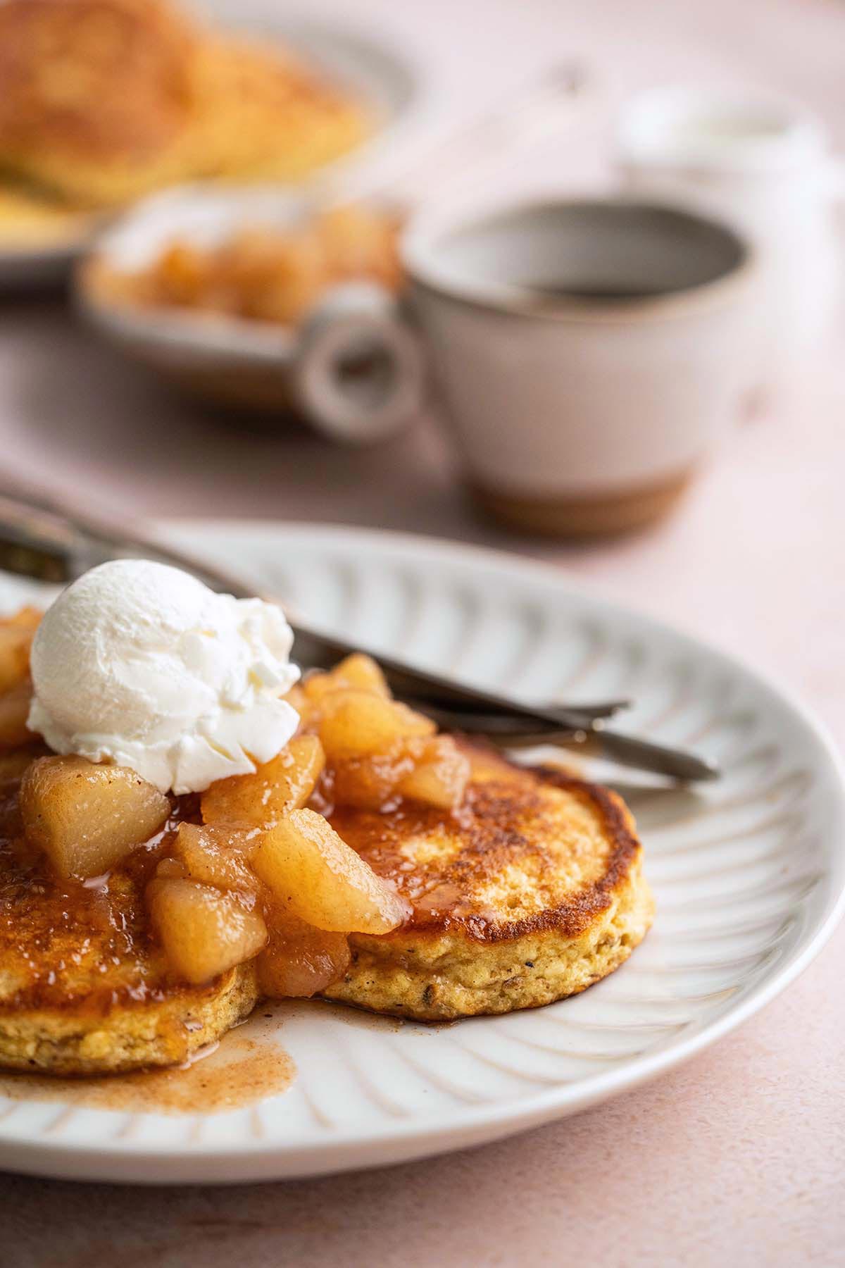 chremslach breakfast for passover on plate