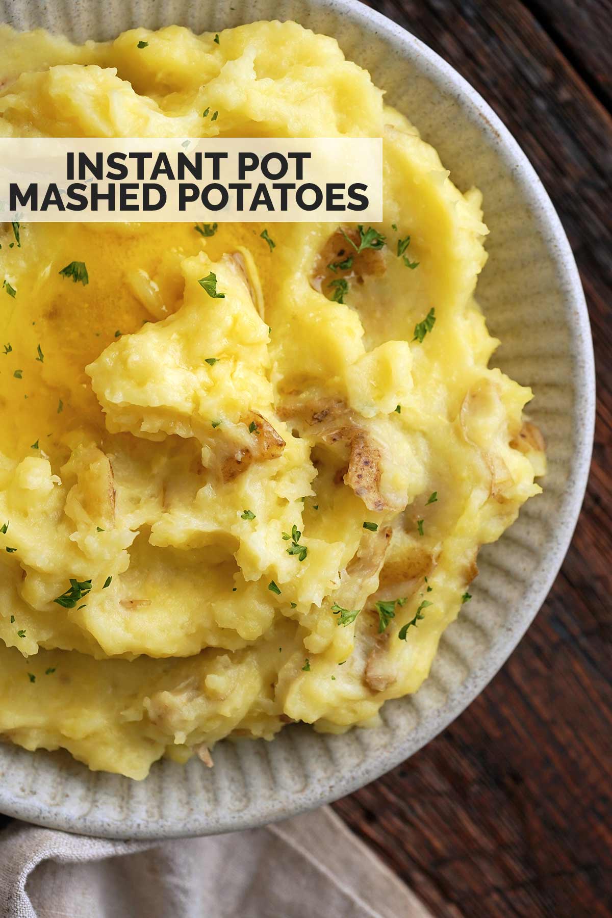 easy instant pot mashed potatoes recipe pin