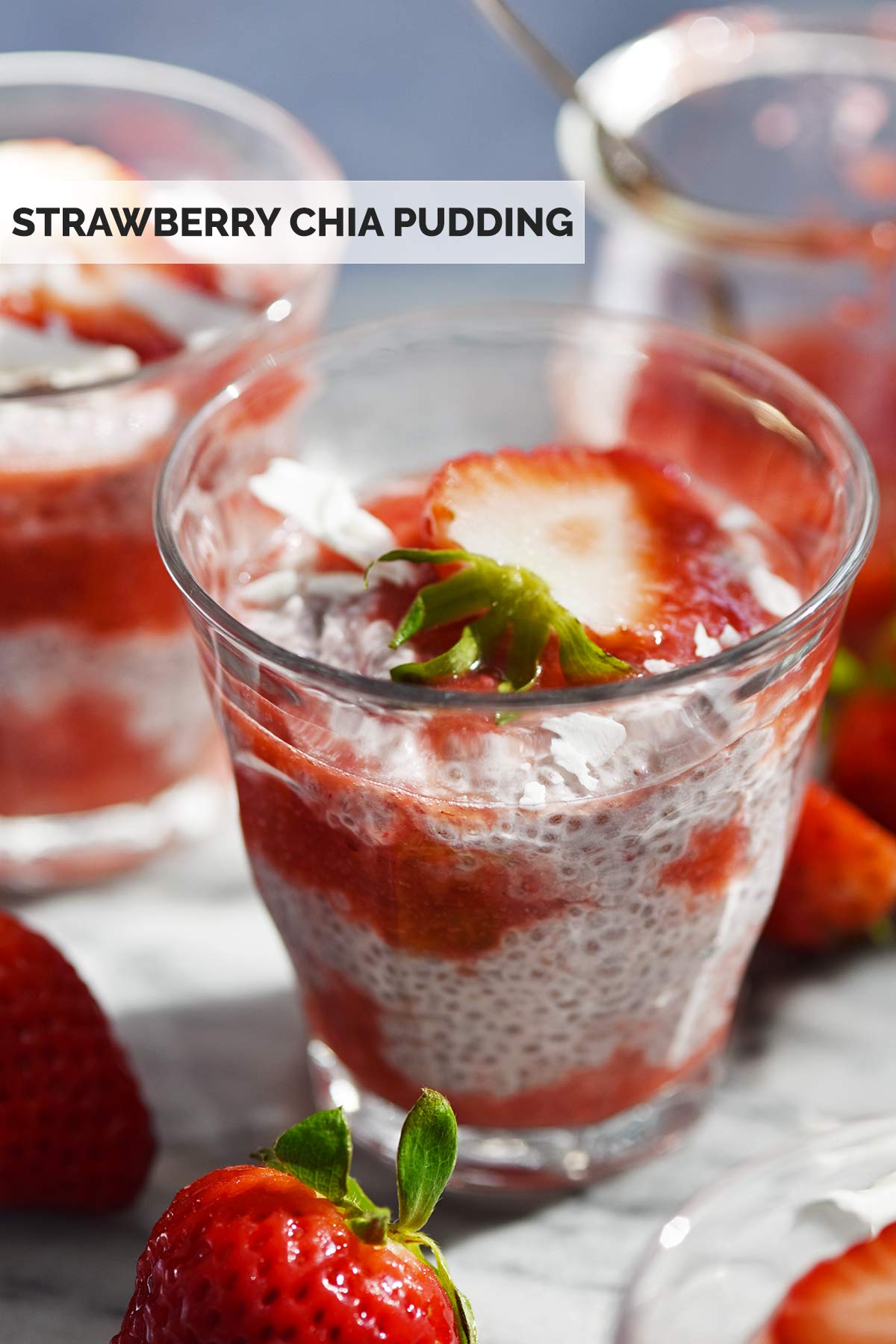 best easy strawberry chia seed pudding recipe pin