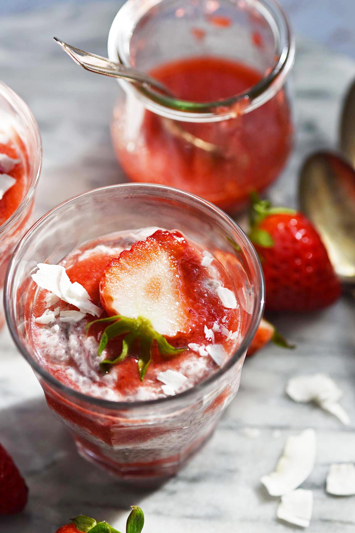 easy healthy chai seed pudding parfait for breakfast