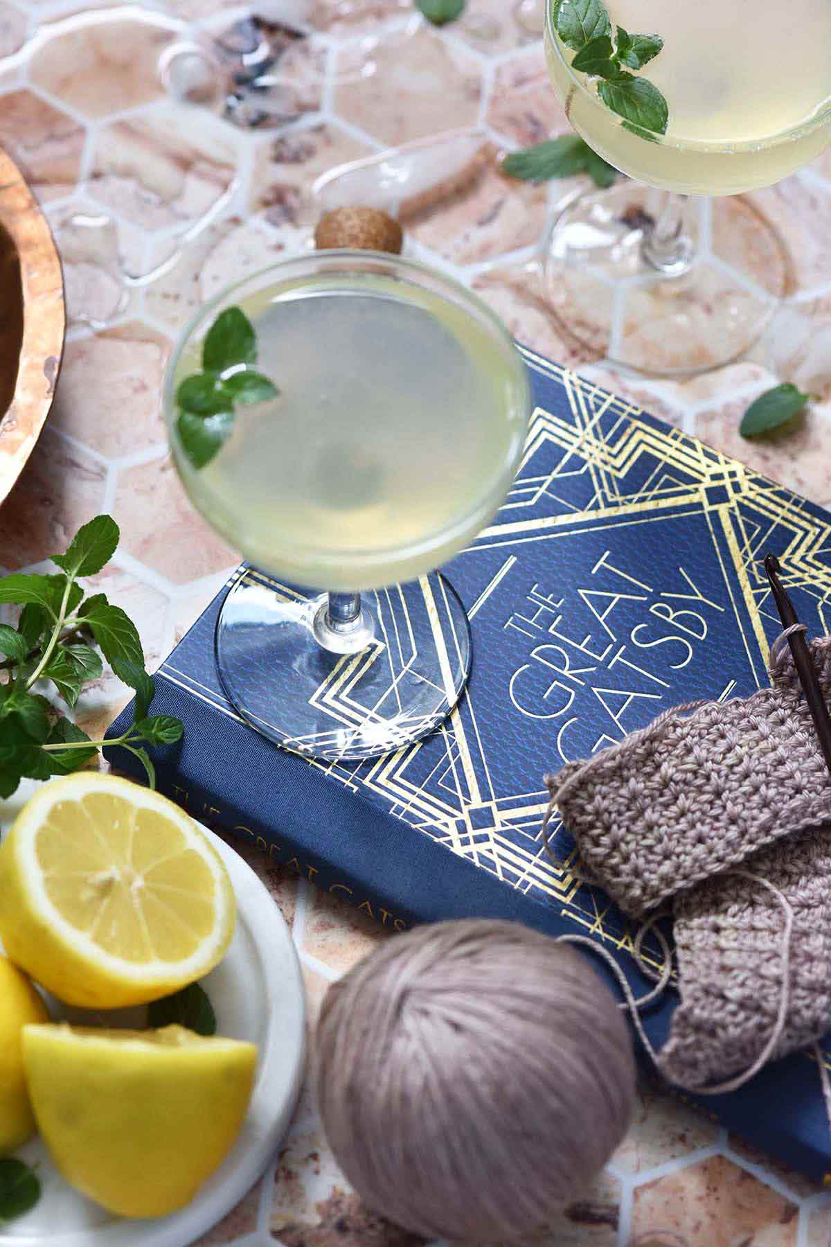 roaring 20s inspired crochet and cooking project