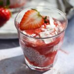 strawberry chia seed pudding recipe with coconut featured image