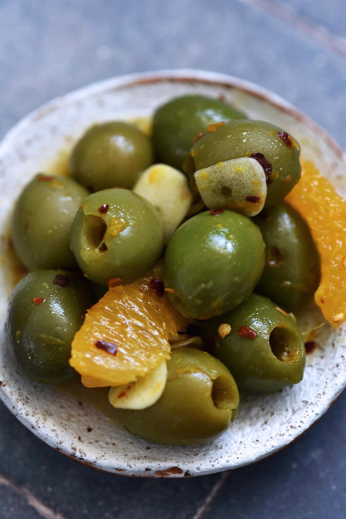 budget friendly gourmet olives for a fancy appetizer