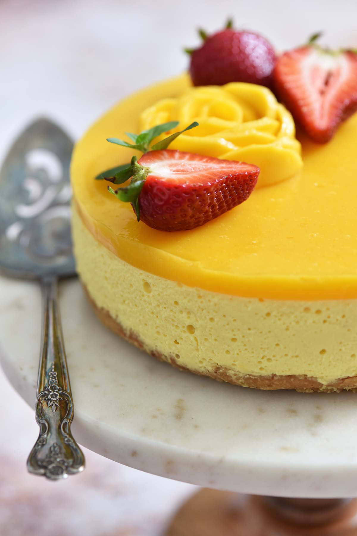 fresh mango jelly cheesecake recipe