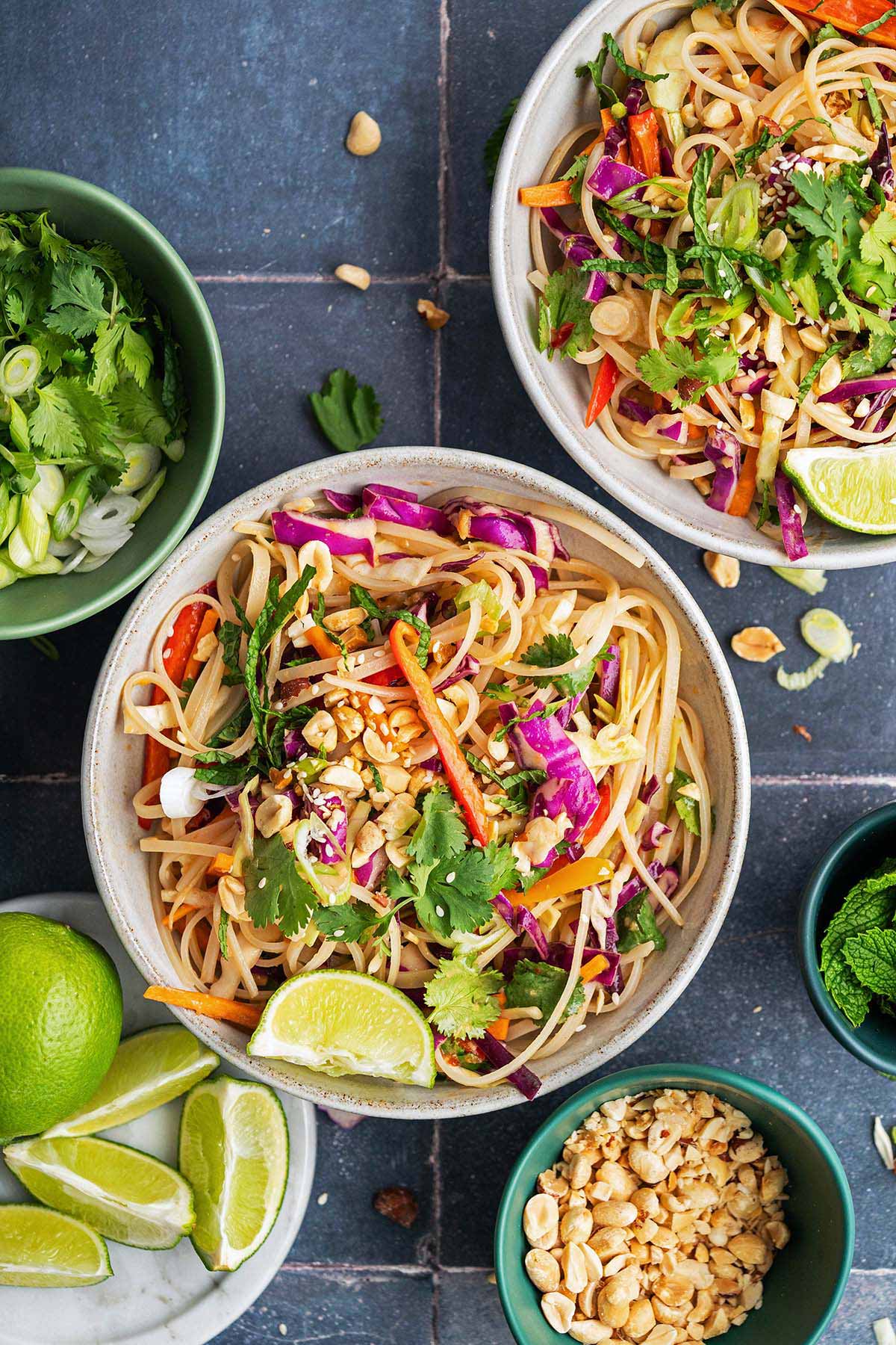 peanut noodle salad