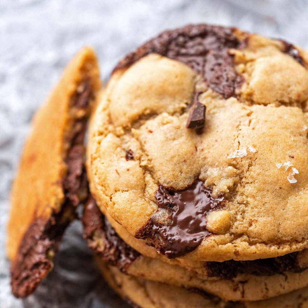 sourdough chocolate chip cookies recipe featured image