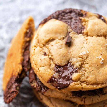 sourdough chocolate chip cookies recipe featured image