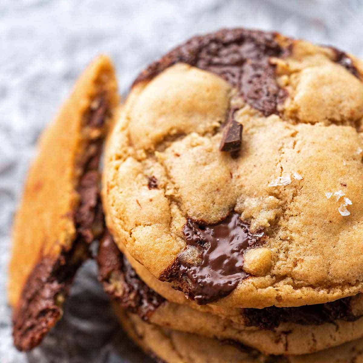Long Fermented Brown Butter Sourdough Chocolate Chip Cookies ...