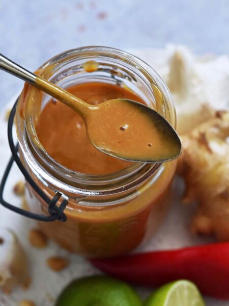 Thai peanut salad dressing recipe for noodles and more