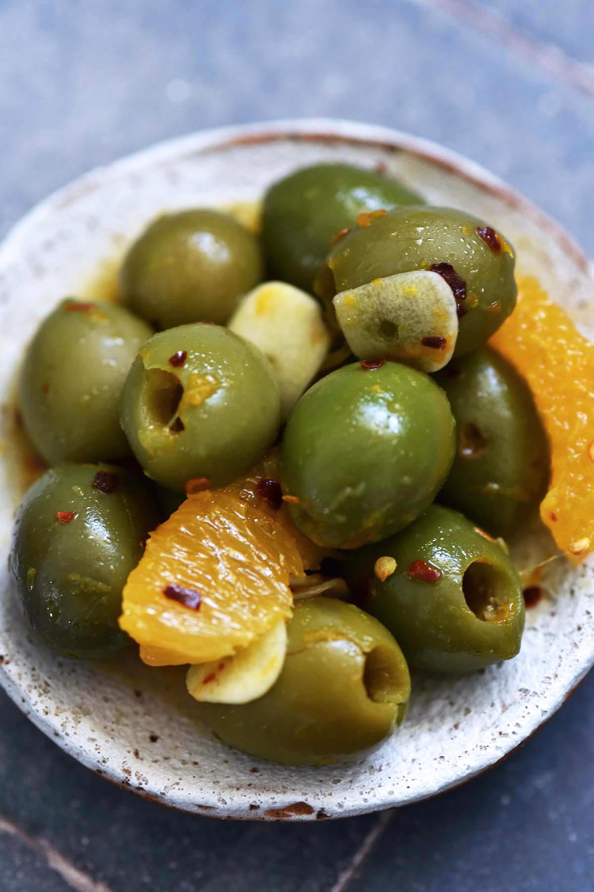 budget friendly gourmet olives for a fancy appetizer