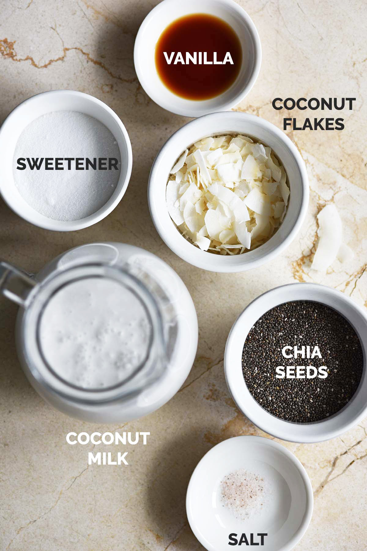 coconut milk chia pudding ingredients