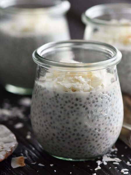 creamy coconut milk chia pudding recipe featured image