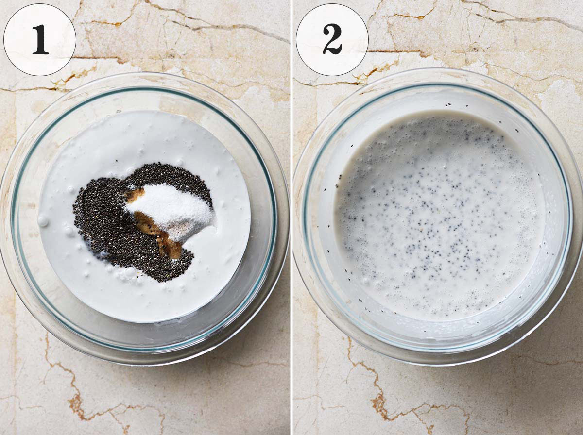 how to make chia pudding with coconut milk