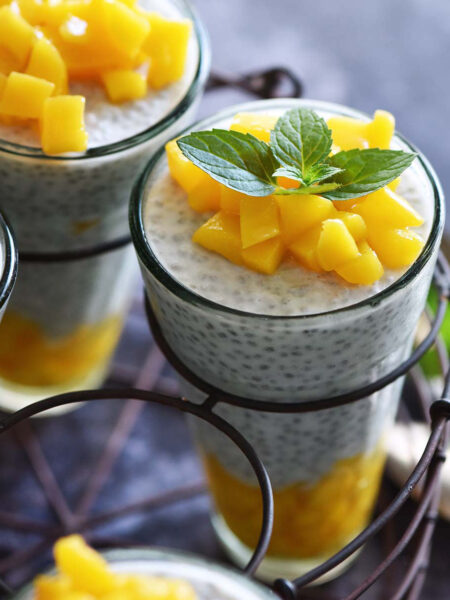 mango chia pudding recipe featured image
