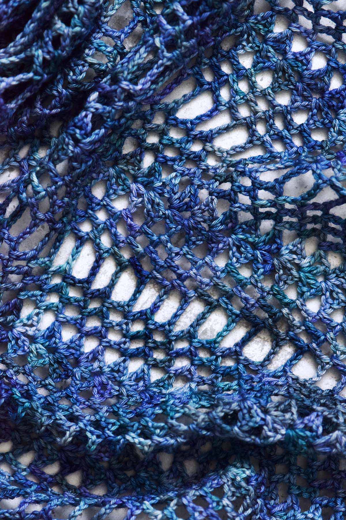 ripple crochet pattern that looks like water or air
