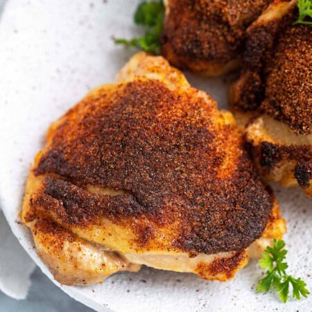 dry rub bbq chicken recipe featured image