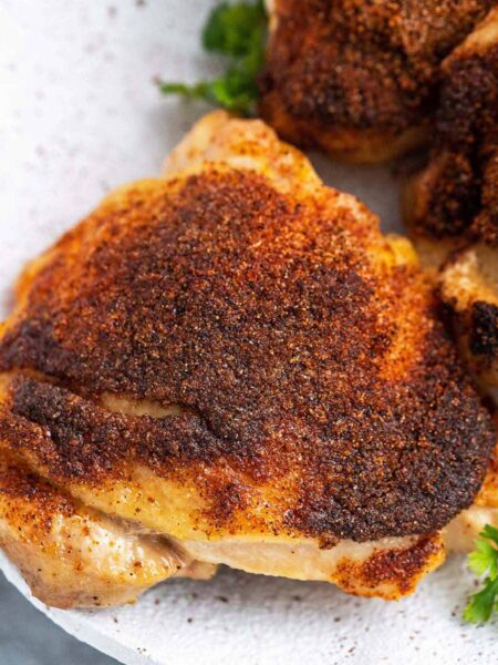 dry rub bbq chicken recipe featured image