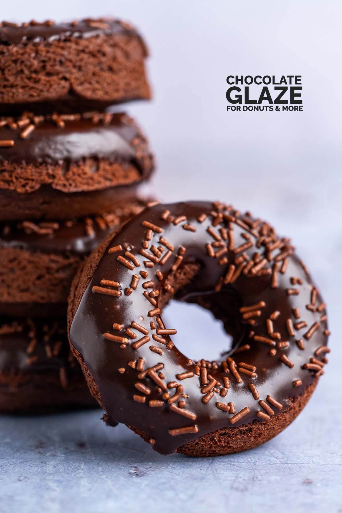 easy chocolate glaze recipe for donuts pin