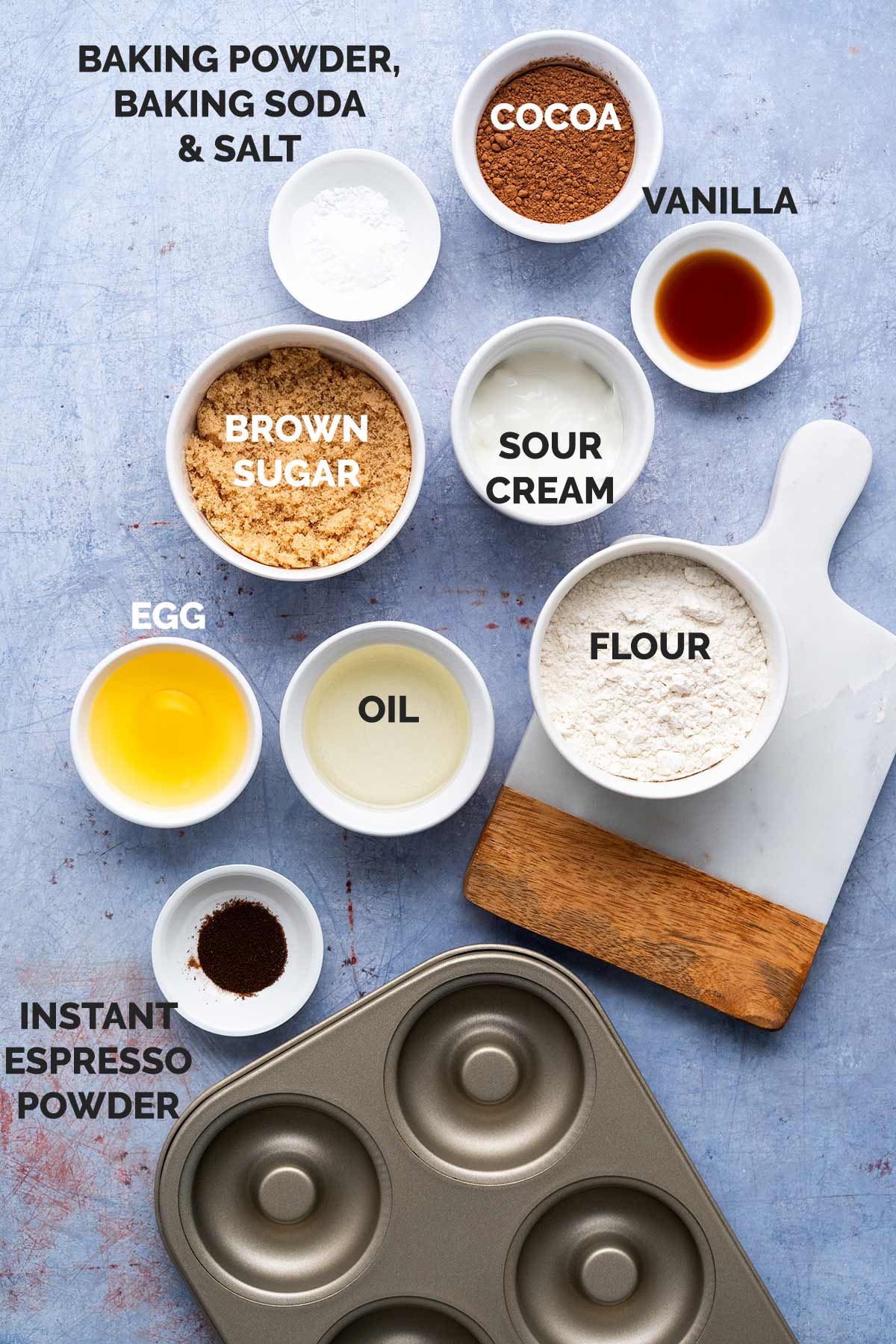 easy baked sour cream chocolate cake donuts ingredients
