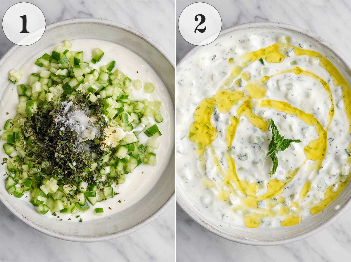how to make cucumber yogurt sauce