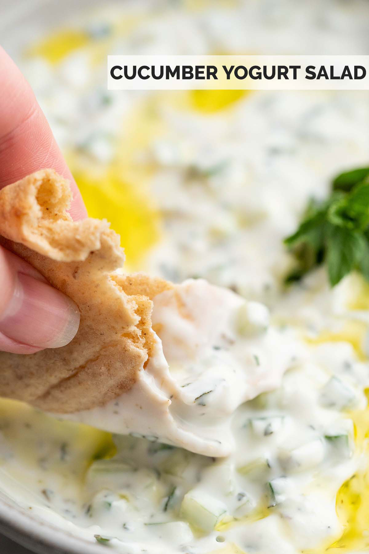 refreshing cucumber yogurt salad recipe pin