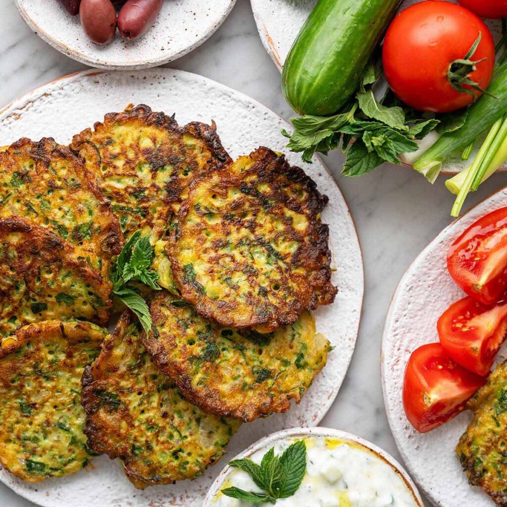 zucchini fritters featured image