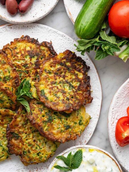 zucchini fritters featured image