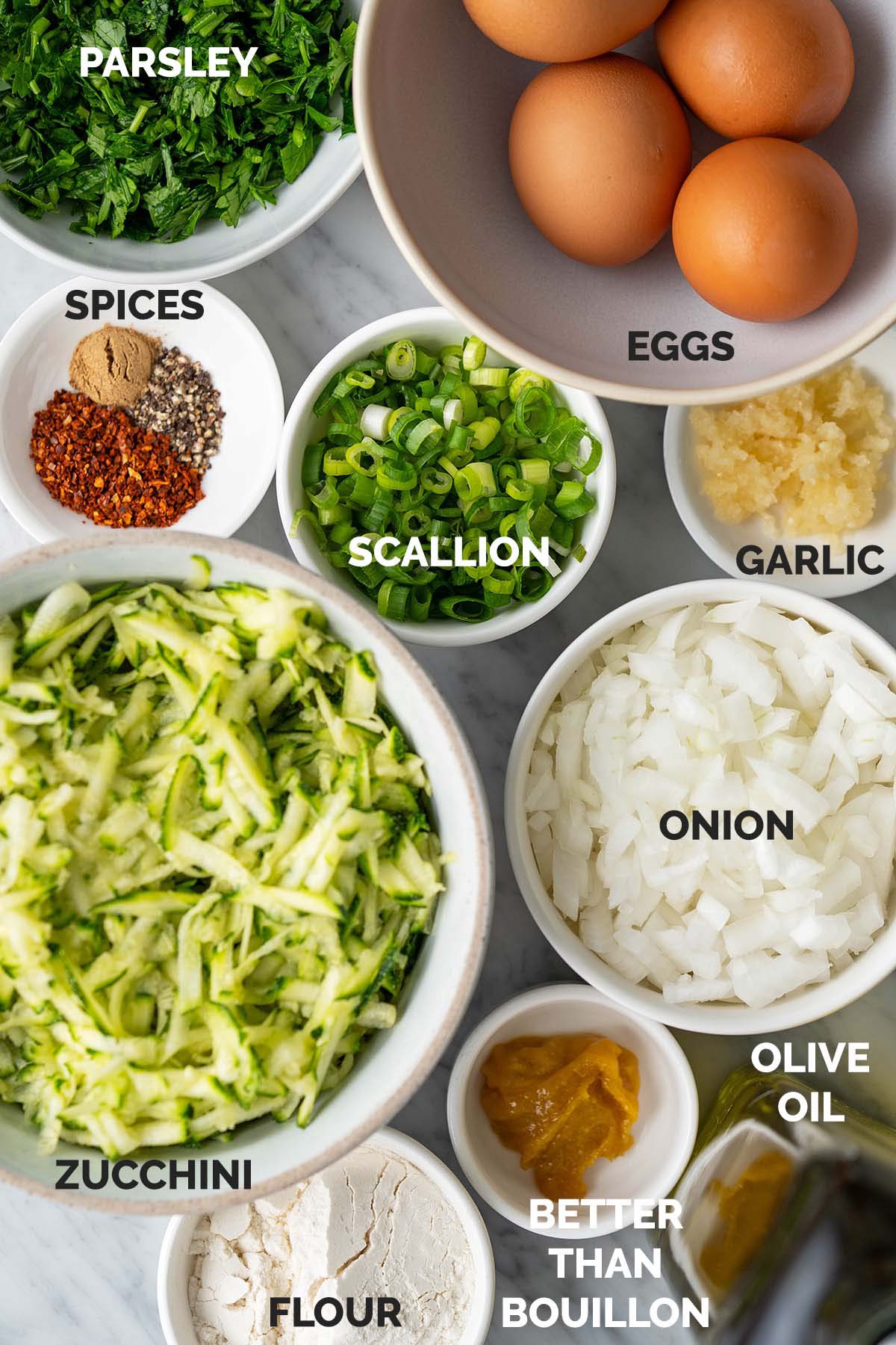 zucchini fritters ingredients