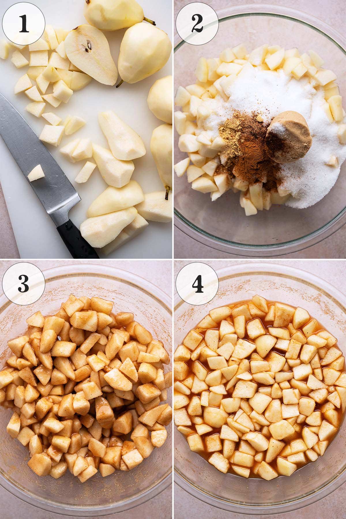 how to prep and macerate pears for preserves