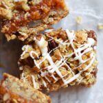 peach crumble bars recipe featured image