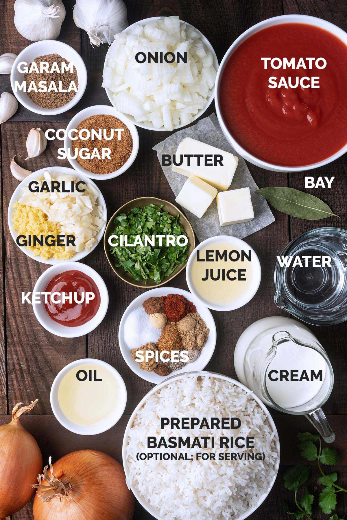 butter chicken sauce ingredients