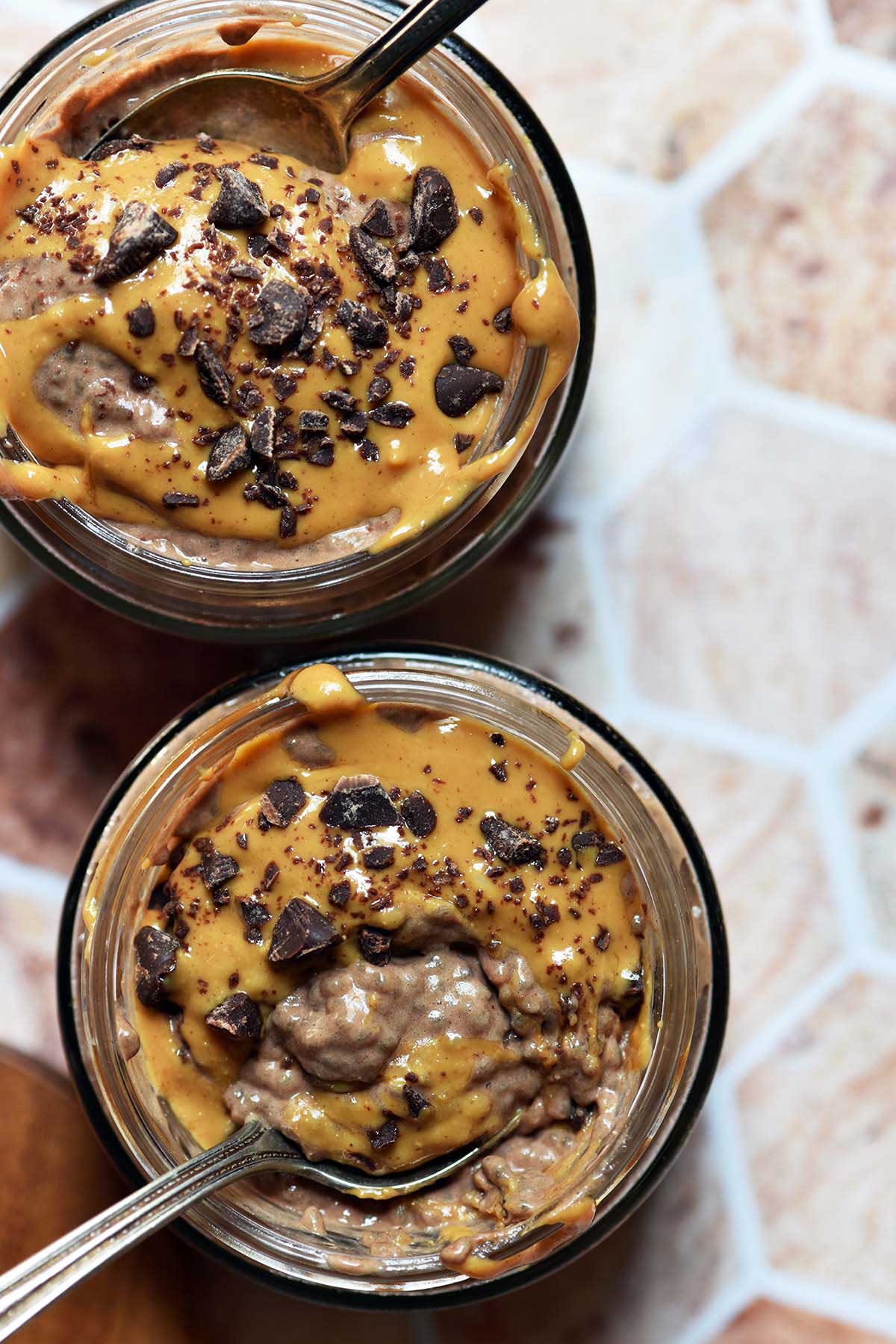 easy high protein chia pudding meal prep for snacks, breakfast, or healthy dessert