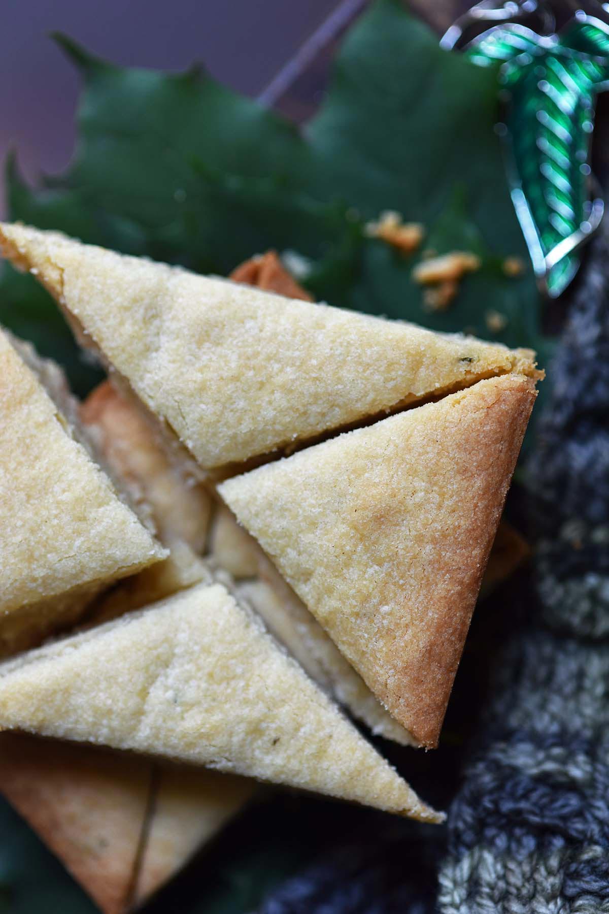 close up top view of elvish waybread