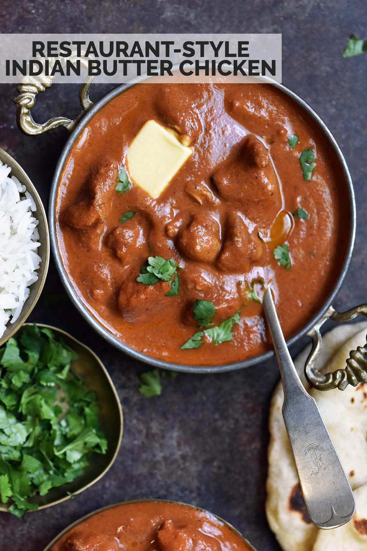 indian restaurant butter chicken recipe pin