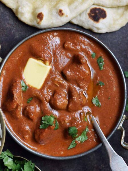 indian restaurant style butter chicken recipe featured image