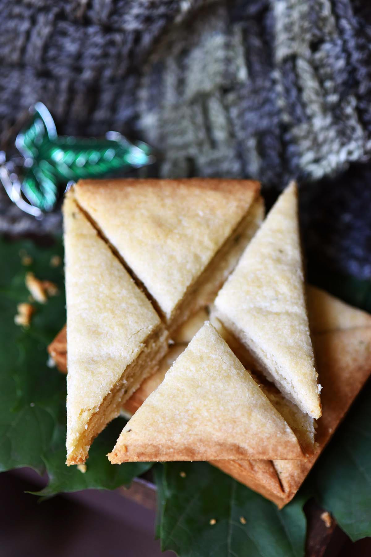lembas bread with elven cloak and leaves of lorien