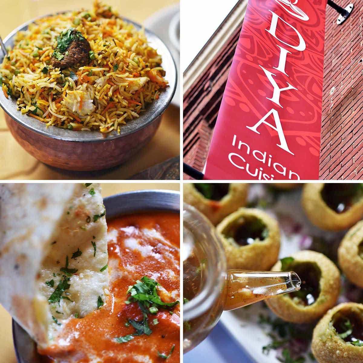 DIYA Indian Cuisine Alexandria Virginia review featured image on an edible mosaic