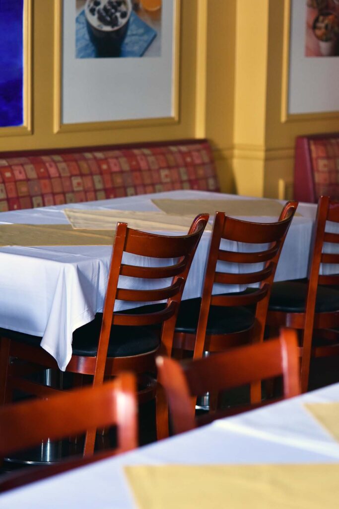 banquet room at DIYA