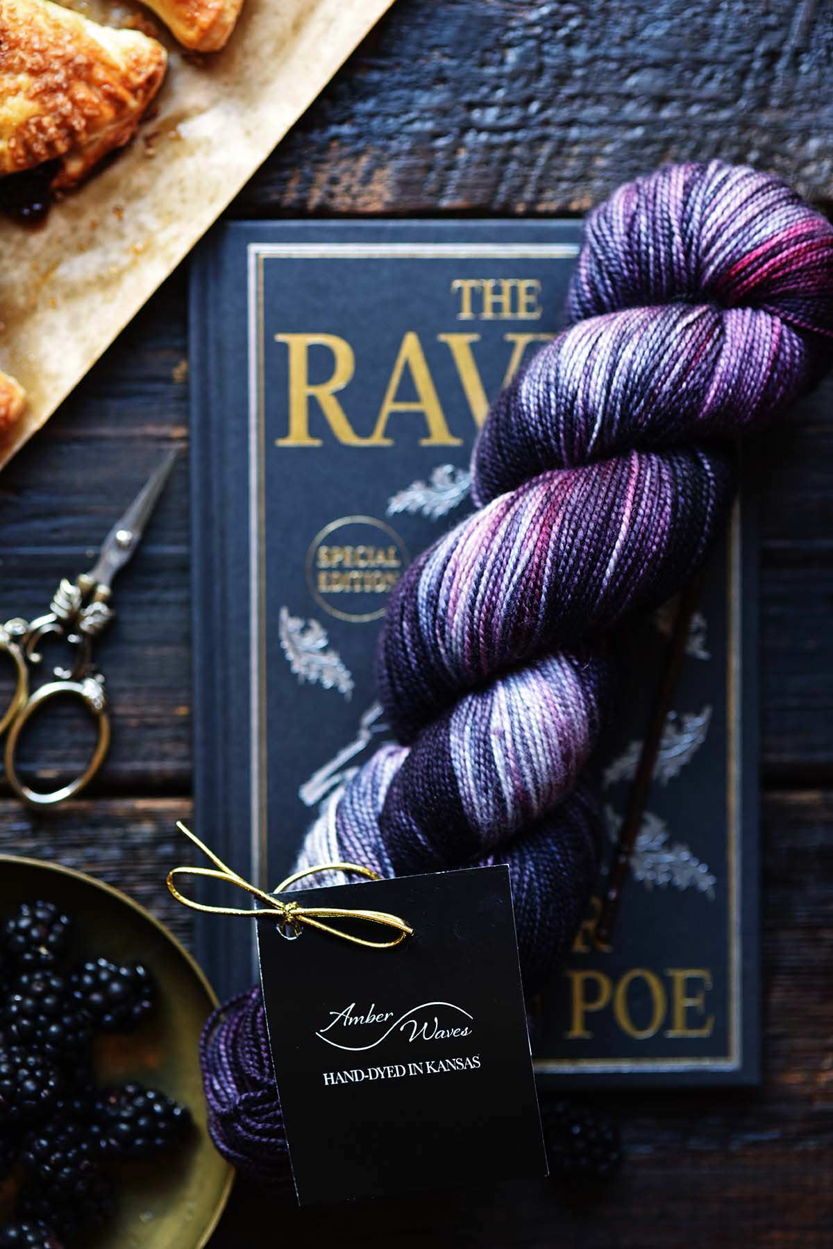 behave myself or what strong twist sock yarn by amber waves