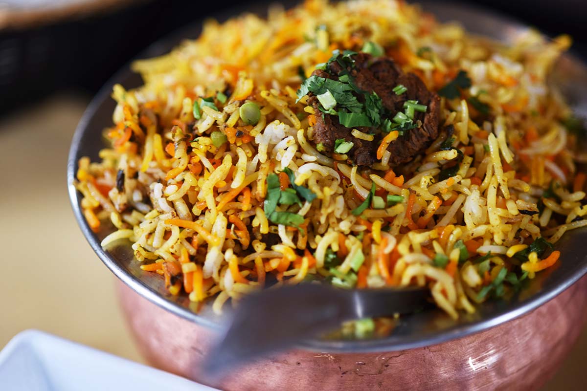 lamb biryani at DIYA