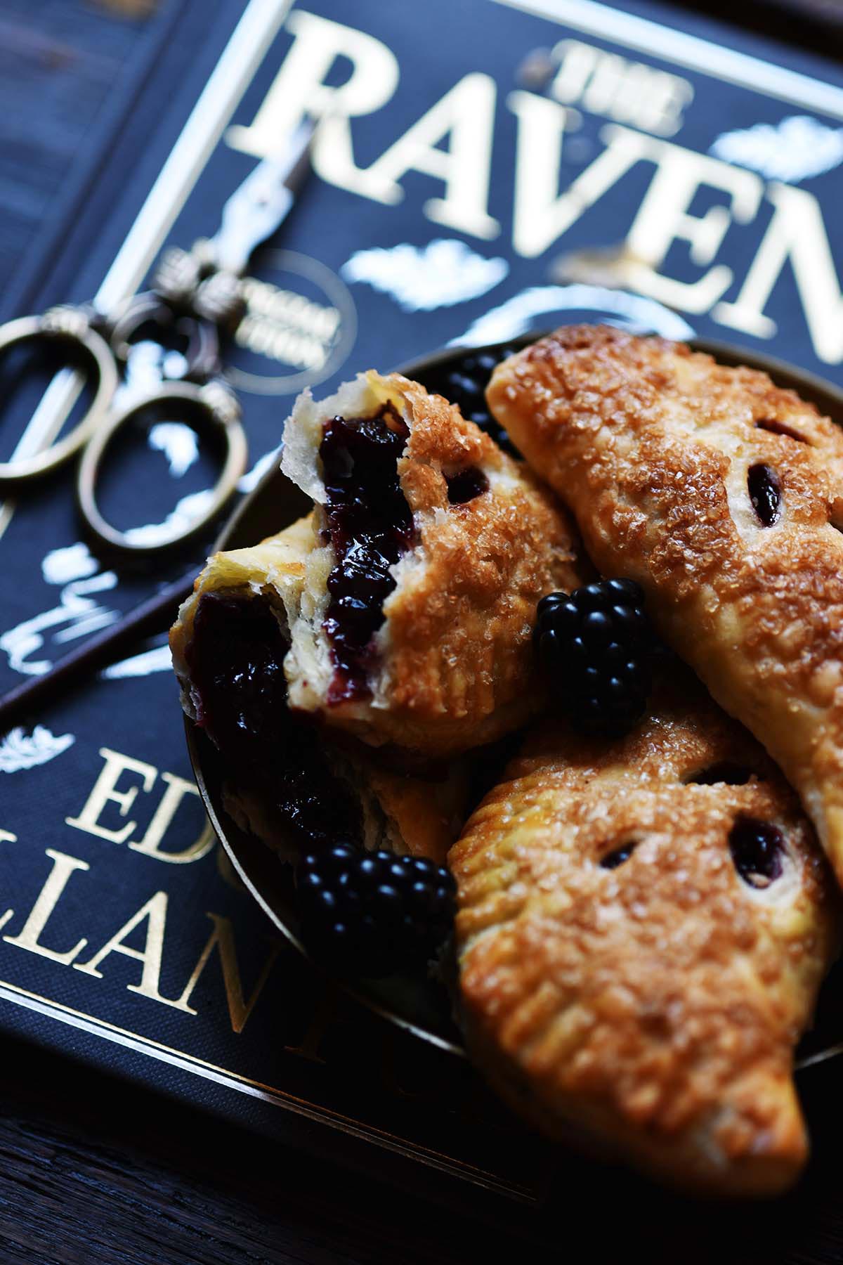 dark and moody blackberry tarts