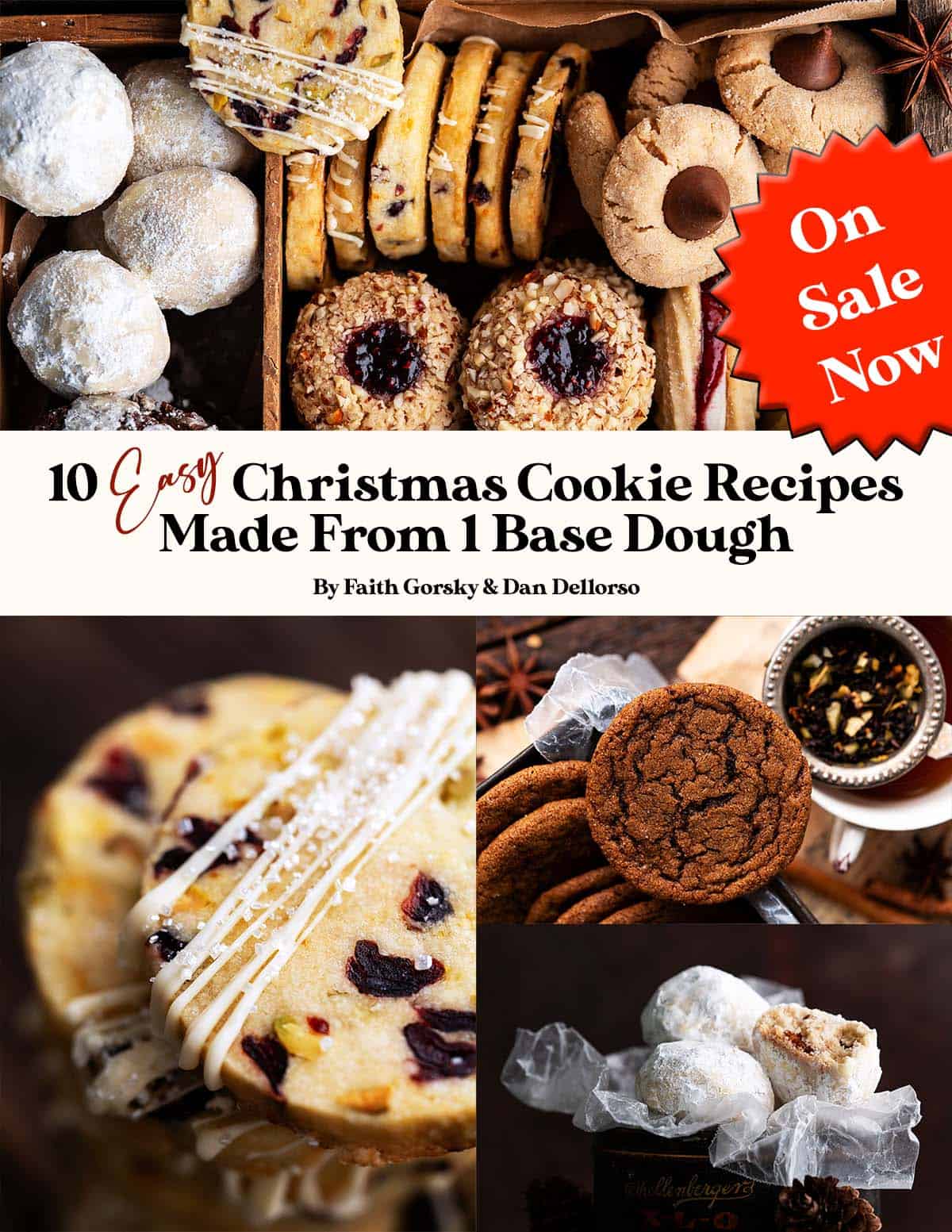 10 easy christmas cookie recipes ebook cover on sale now