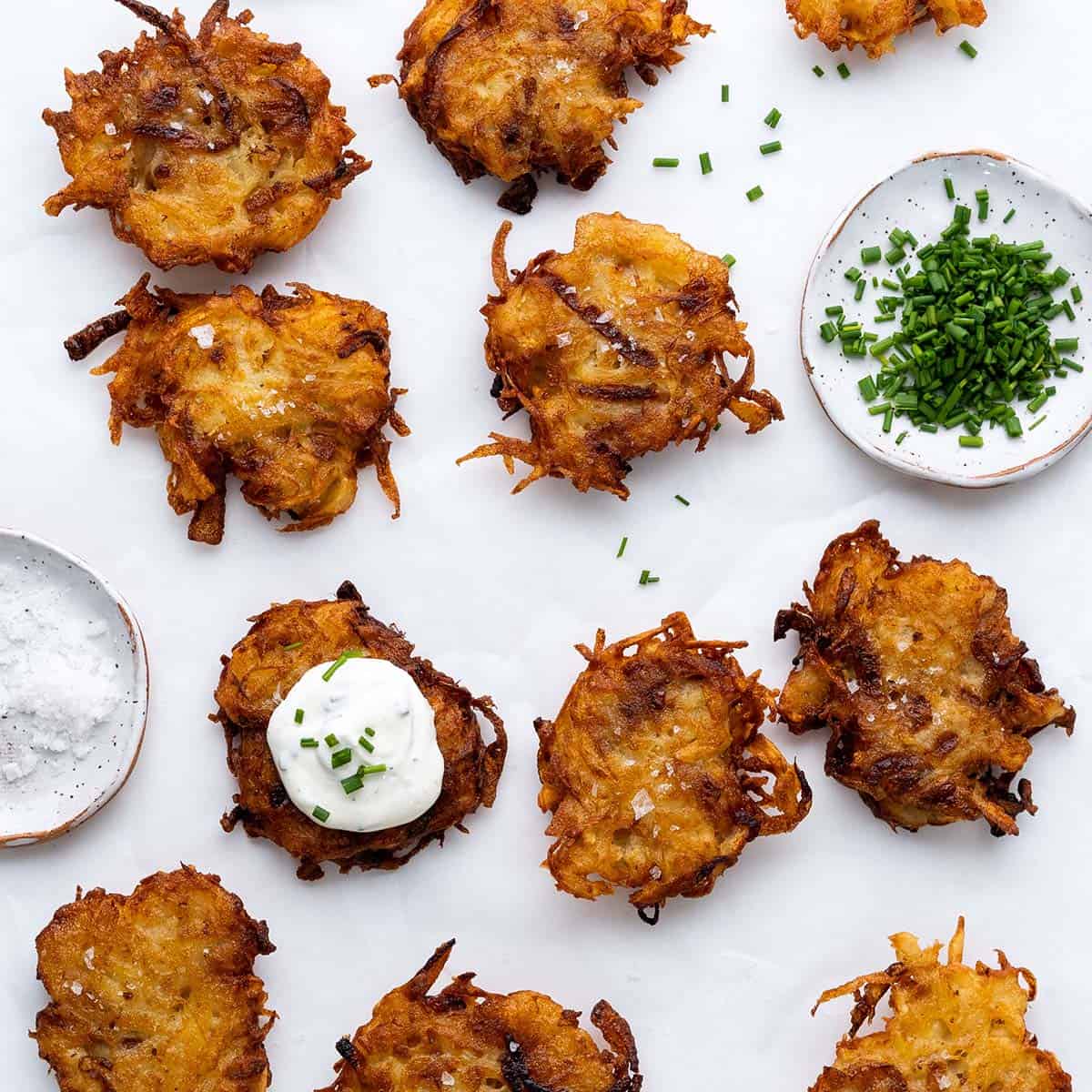 Crispy Potato Latkes Recipe with Caramelized Onion The Best Easy