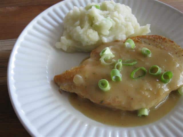 Chicken Cutlets with Apple-Onion Pan Sauce (Recipe Coming Soon!)
