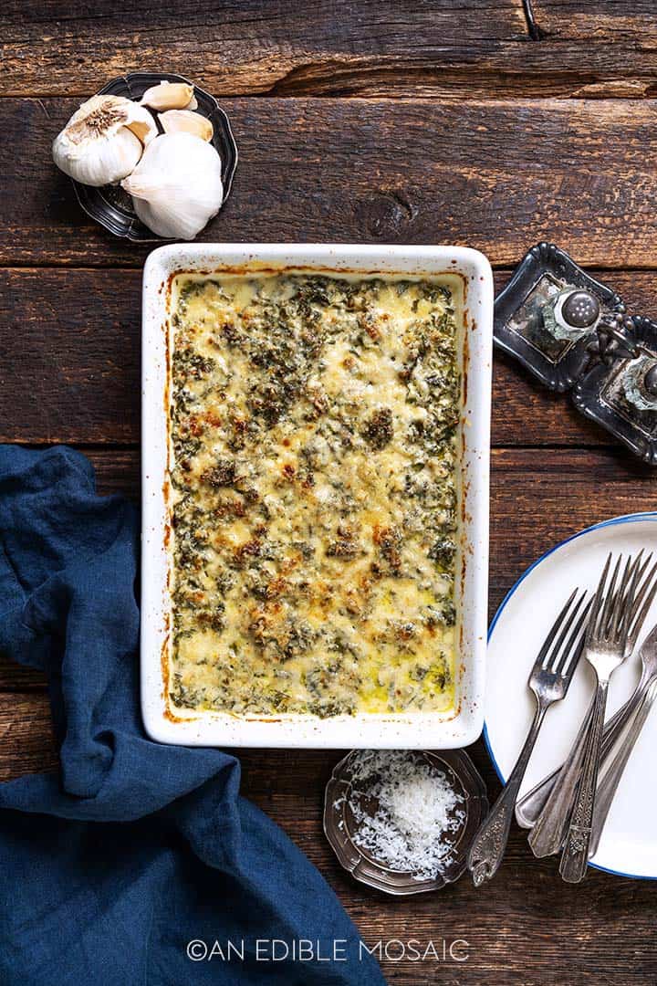 Kale Gratin A Great Side Dish to Get in Your Greens An Edible Mosaic™