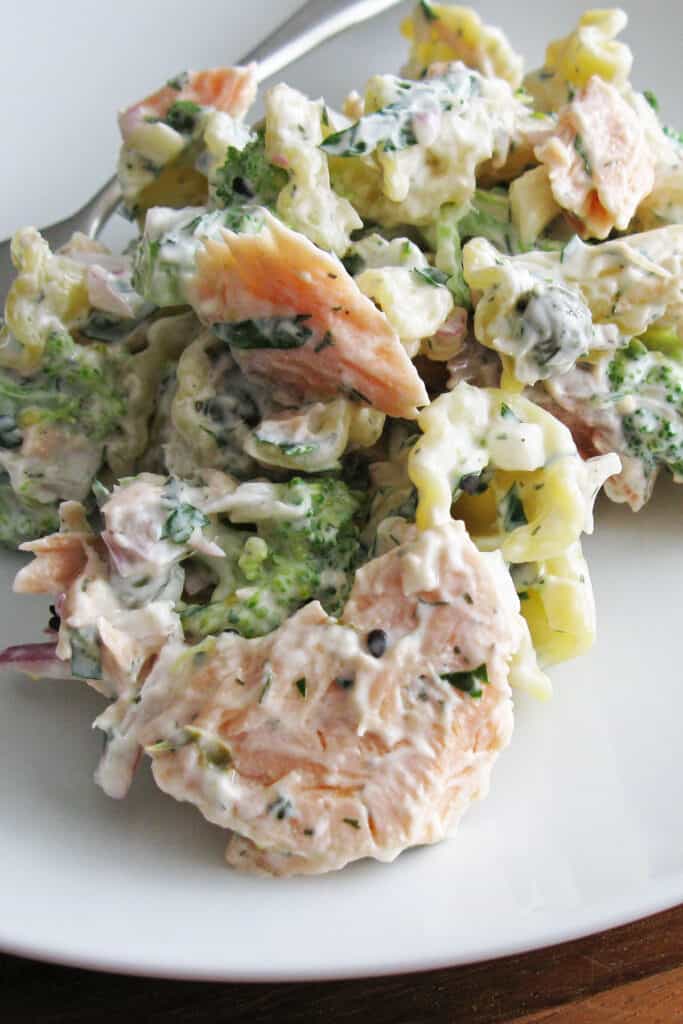Salmon Pasta Salad Recipe - An Edible Mosaic™
