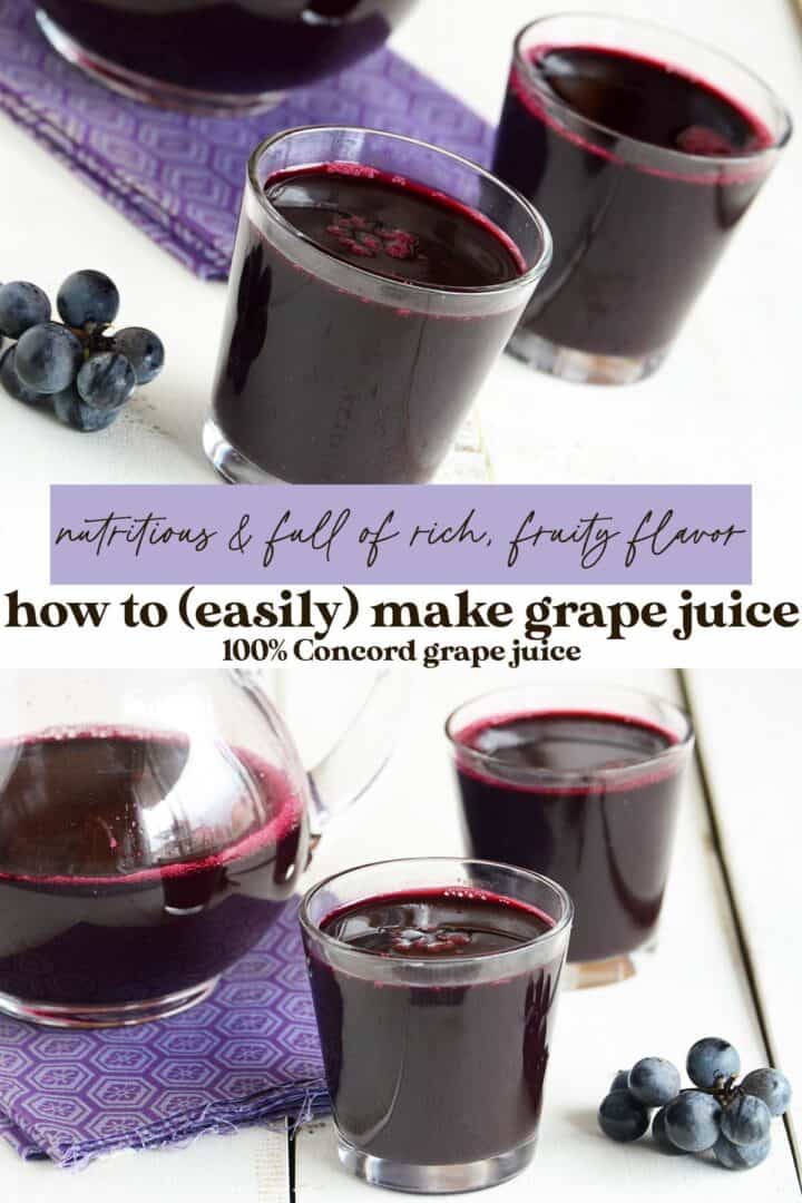 Homemade Concord Grape Juice - How to Make Grape Juice - An Edible Mosaic™
